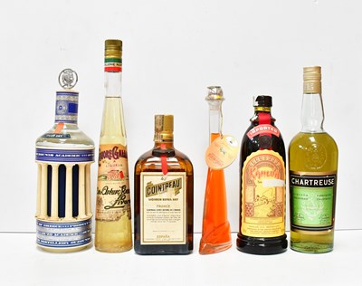 Lot 205 - A collection of liqueurs, comprising Ouzo,...