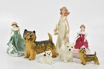 Lot 1595 - Ceramic figures comprising two Royal Doulton...
