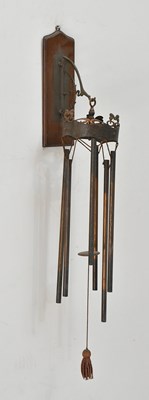 Lot 39 - An Arts & Crafts copper and brass windchime.