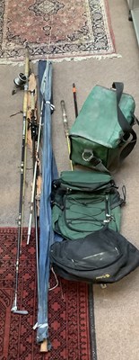 Lot 1442 - A collection of fishing equipment including...