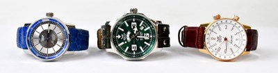Lot 964 - VOSTOK EUROPE; three gentlemen's wristwatches,...