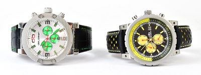 Lot 957 - DELOREAN; two gentlemen's wristwatches,...