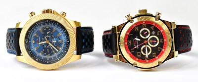Lot 961 - DELOREAN; two gentlemen's wristwatches,...