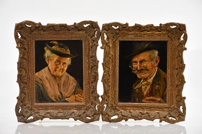 Lot 1099 - H.BARTTENBACH; a pair of oils on board,...