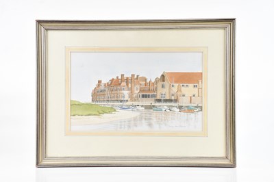 Lot 1108 - SHIRLEY ANNE JOHNSON; watercolour, 'Blakeney,...