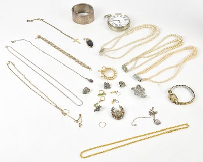 Lot 116 - A yellow metal rope twist necklace, the clasp...