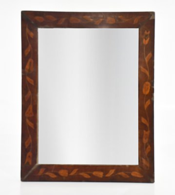 Lot 40 - A 19th century Dutch inlaid rectangular wall...