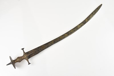 Lot 1331 - A 19th century Tulwar sword, decorated with...