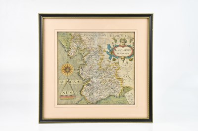 Lot 1022 - CHRISTOPHER SAXTON; a hand tinted map of...