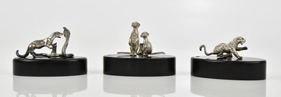 Lot 2064 - PATRICK MAVROS; three contemporary white metal...