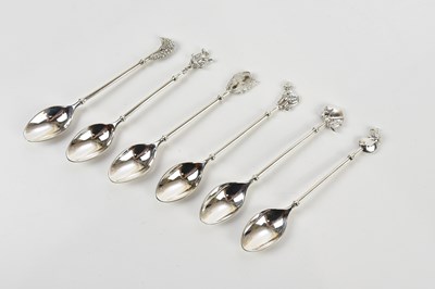 Lot 2094 - PATRICK MAVROS; a set of six African silver...