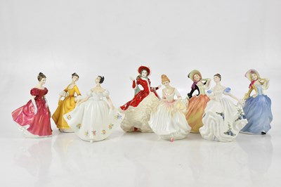 Lot 1605 - ROYAL DOULTON; eight figures comprising HN2789...