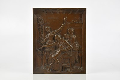 Lot 1492 - ANTONIN MERCIE (FRENCH, 1795-1875); bronze bas-...
