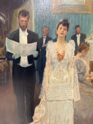 Lot 2623 - RENE REINICKE (GERMAN, 1860-1926); oil,...