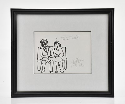 Lot 92 - JOHN THOMPSON (1924-2011); pen and ink drawing...