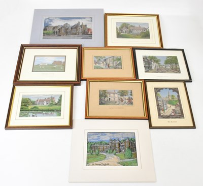 Lot 1417 - A collection of four Macclesfield silks...