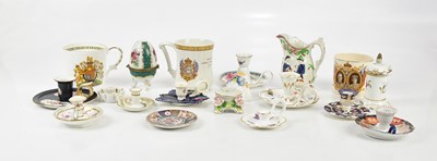 Lot 1675 - A collection of miniature ceramic...