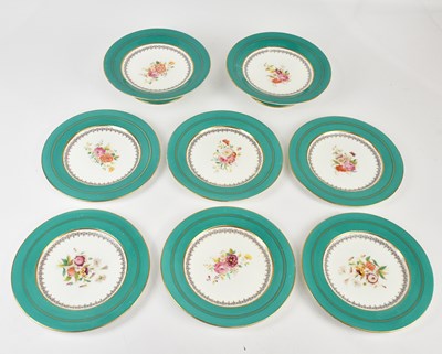 Lot 1656 - A set of six hand painted 19th century cabinet...