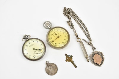 Lot 538 - A hallmarked silver Albert chain with T-bar...