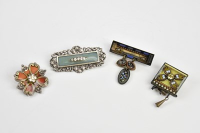 Lot 167 - CATHERINE POPESCO; a decorative brooch with...