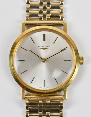 Lot 566 - LONGINES; a gentleman's automatic wristwatch,...