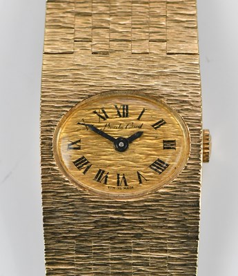 Lot 571 - BUECHE GIROD; a lady's 9ct gold cased...