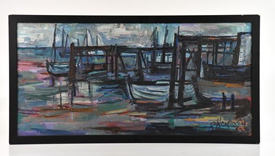 Lot 203 - RICHARD WEISBROD (1906-1991); oil, 'At...