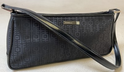 Lot 267 - FIORELLI; a shoulder bag in black monogrammed...