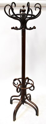 Lot 96 - A Thonet-style bentwood coat and hat stand,...