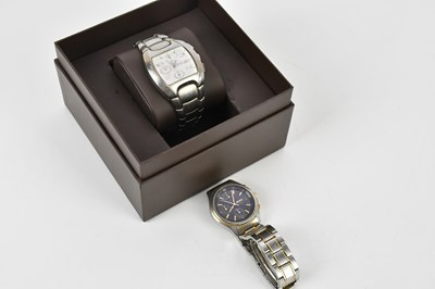 Lot 629 - SEKONDA; a gentleman's chronograph 50m...