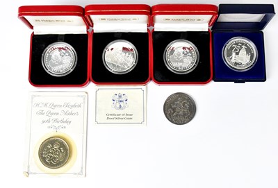 Lot 777 - A collection of commemorative coins, to...