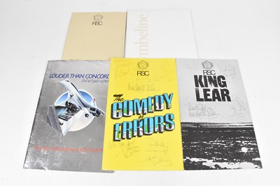 Lot 673 - THEATRE MEMORABILIA; a signed programme for...