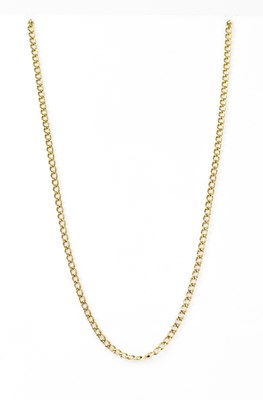 Lot 861 - A 9ct yellow gold chain necklace, length 44cm,...