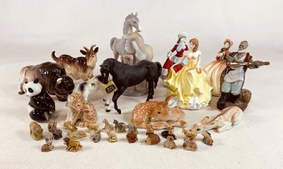 Lot 158 - ROYAL DOULTON, MELBA AND LOMONOSOV; a group of...
