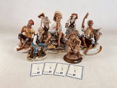 Lot 375 - ITALIA CAPODIMONTE; seven figures, including...
