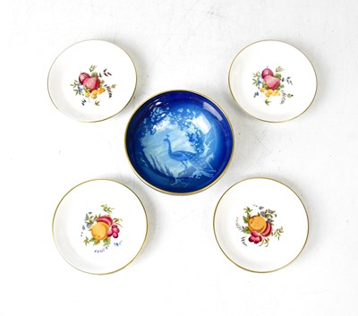 Lot 290 - ROYAL WORCESTER; three 'Delecta' small shallow...