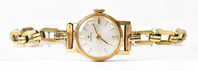 Lot 951 - HAMILTON; a 9ct gold ladies' wristwatch, the...
