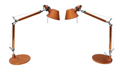 Lot 62 - ARTEMIDE, MILAN, ITALY; a pair of modern...