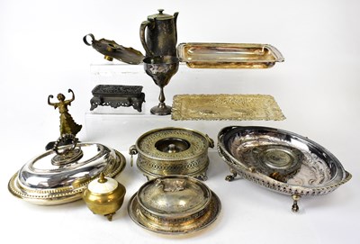 Lot 658 - A quantity of silver-plated items and...
