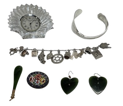 Lot 577 - A group of 925 silver and costume jewellery,...