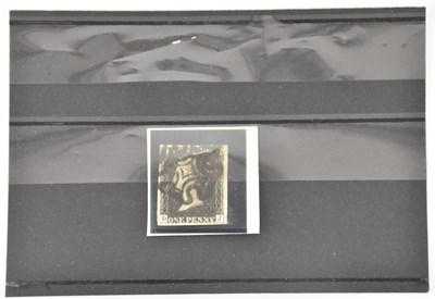 Lot 325 - A Victorian 1840 Penny Black, with clear...