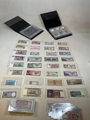 Lot 386 - An interesting collection of world bank notes...