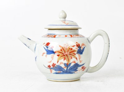 Lot 373 - An 18th century Chinese porcelain Imari teapot...