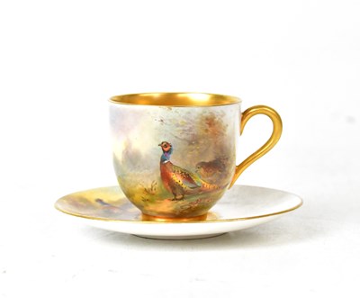 Lot 279 - ROYAL WORCESTER; a cup and saucer by James...