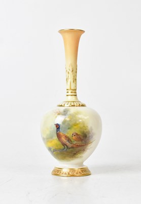 Lot 289 - ROYAL WORCESTER; a vase of Islamic onion form...