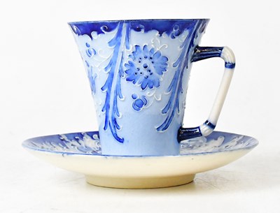 Lot 297 - MOORCROFT; a McIntyre Florian ware cup and...