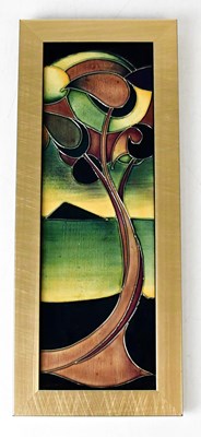 Lot 301 - MOORCROFT; a 'Western Isles' pattern tile by...