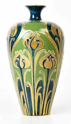 Lot 298 - MOORCROFT; a McIntyre Florian ware vase of...