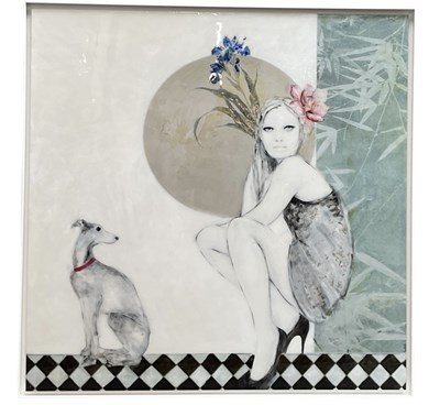 Lot 141 - LAURA BOFILL; an original glazed mixed media, '...
