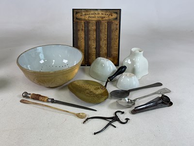 Lot 19 - KITCHENALIA; a metal 'Household Wants...
